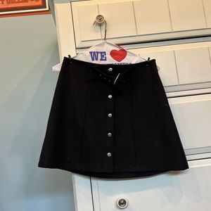 Zara black wood skirt